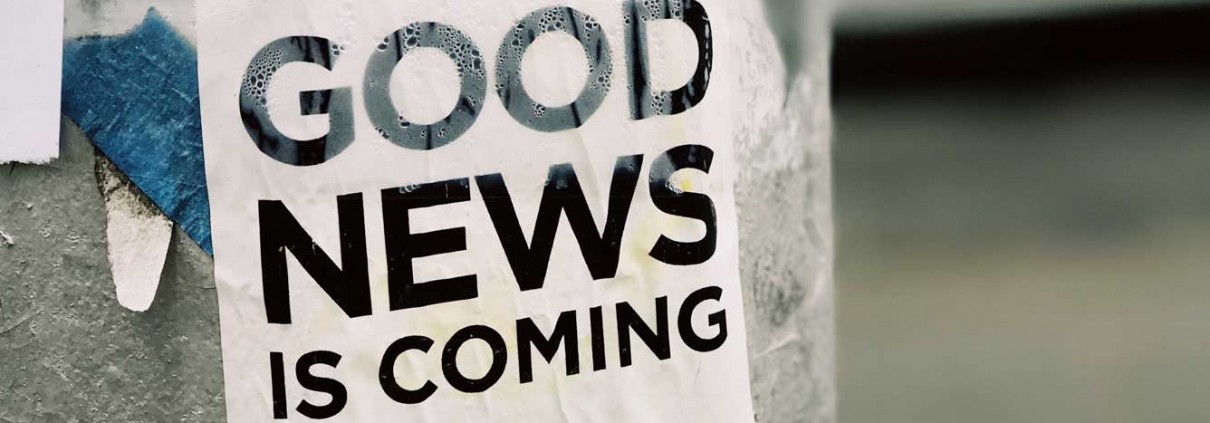 Good News is Coming by Jon Tyson / Unsplash